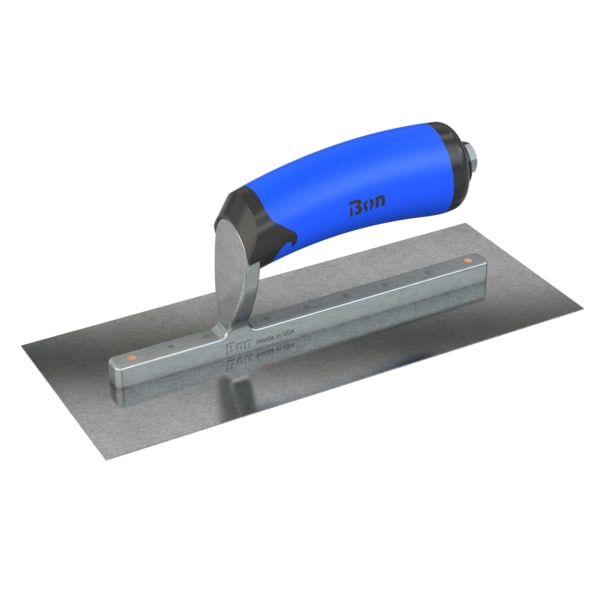 Steel City Trowels By Bon Finish Trowel, Square, Carbon Steel, 10 X 4, Comfort Grip 67-216 - main